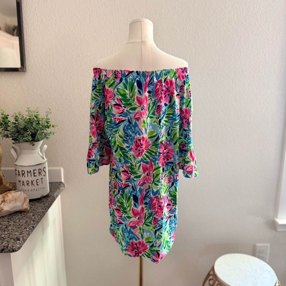 Tropical Off-Shoulder Dress 👗🏝️ - Picture 12 of 17